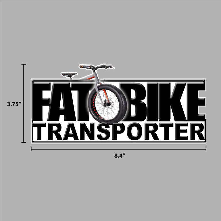2D Fat Bike Transporter Bumper Sticker Decal Graphic – Duluth Cycle