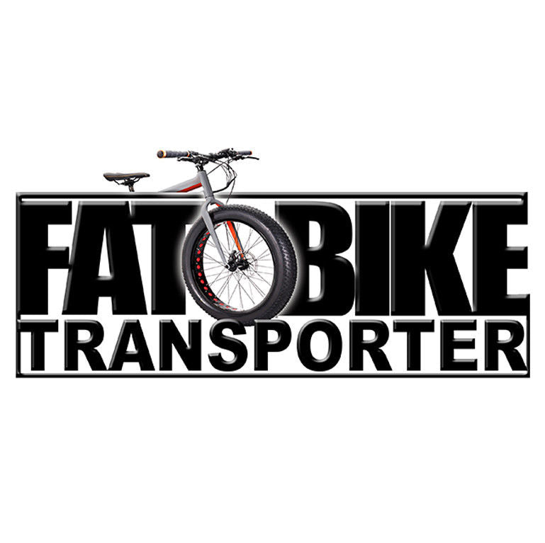 2D Fat Bike Transporter Bumper Sticker Decal Graphic