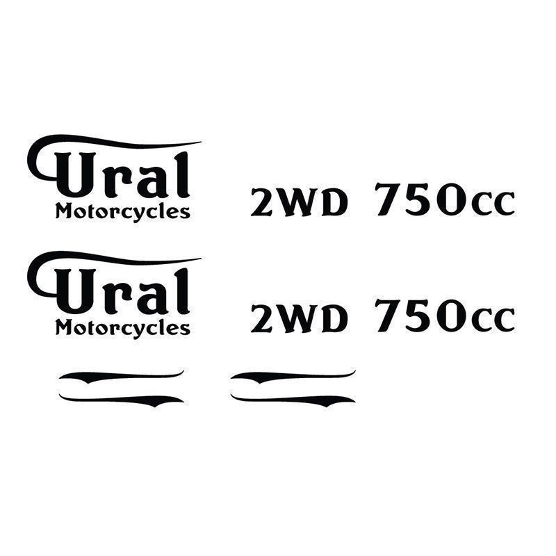 Ural Vintage Style Motorcycle Gas Tank & Body Decals