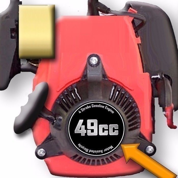 49cc, 4 Stroke Motorized Bicycle Engine Decals – Duluth Cycle