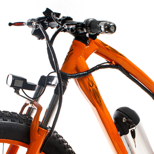 Vintage Bike Tattoo Decals Accessory for Ebikes, Motorized Bicycles, Bicycles