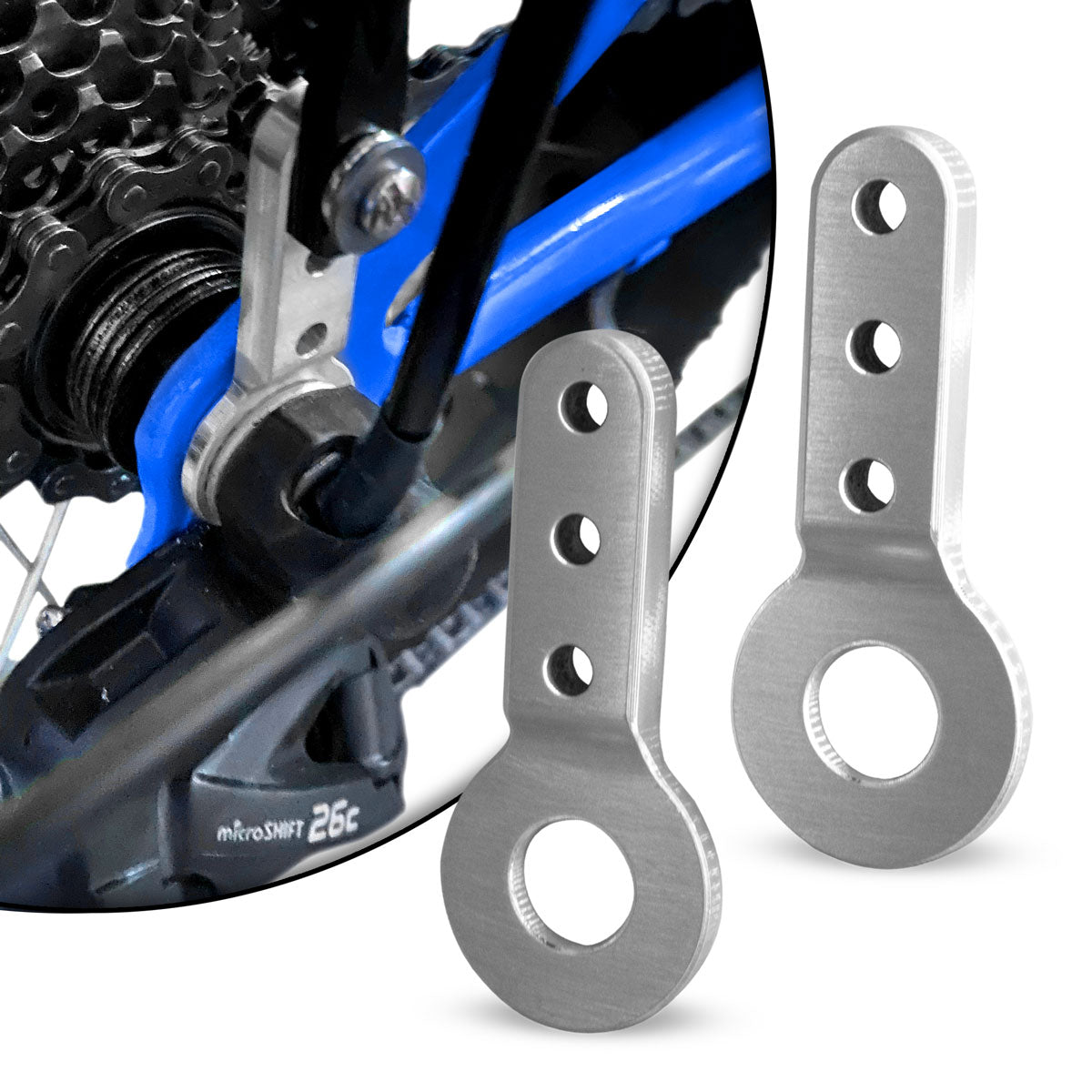 Rear rack adapter for Mongoose fat bikes and hardtail bikes with no re ...